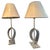 French Acrylic Glass and Brass Table Lamps, Set of 2 For Sale - Image 13 of 13