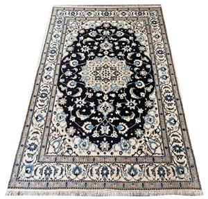 Vintage Oriental Rug with Floral Pattern, 1990s