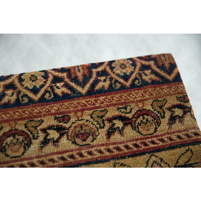 Decorative Cork Board Antique Kerman Rug Fragment Art For Sale In New York - Image 6 of 10