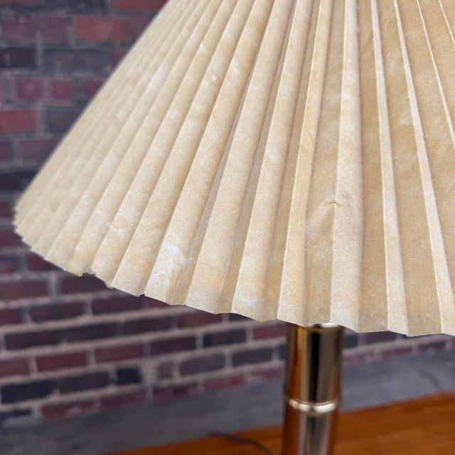 1980s Faux Bamboo Brass Table Lamps - A Pair For Sale In Cleveland - Image 6 of 11