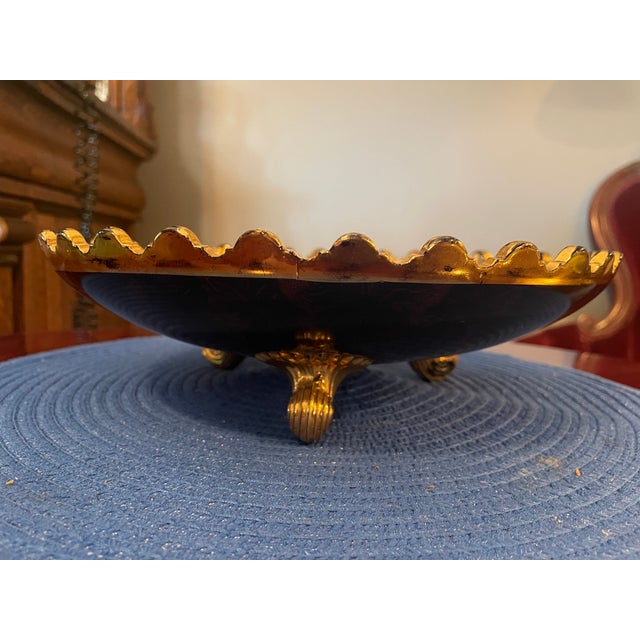 Art Nouveau Early 20th Century Northwood Verre D’Or Carnival Glass — Grape & Cable Pattern For Sale - Image 3 of 13