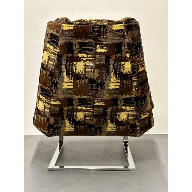 Mid-Century Modern Lounge Chair, Adrian Pearsall Style, American, Chrome, 1950s For Sale - Image 10 of 13