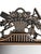 French 19th C. Neoclassical style carved wood mirror with French-country flower basket bouquet, garden motifs, and...