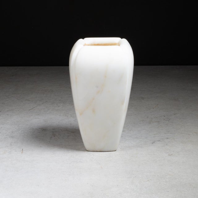 Mid-Century Modern Solid Marble Bud Vase c.1940 For Sale - Image 3 of 7