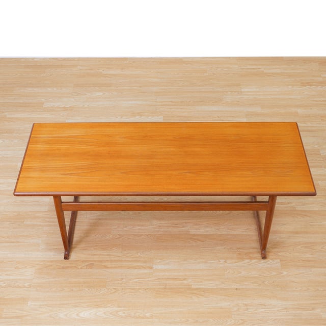 1960s Danish Teak Coffee Table For Sale - Image 9 of 10