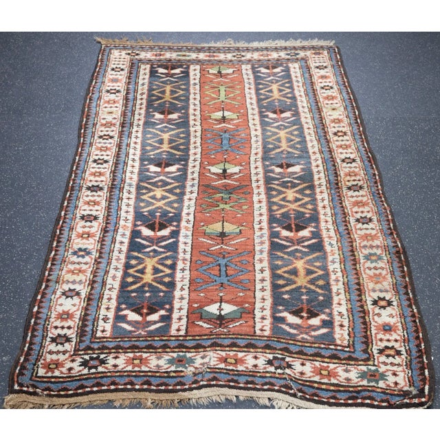 Antique Kazak Rug 3'4'' x 6'2'' For Sale - Image 10 of 11