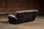 Vintage Leather Sofa in Black by Klaussner For Sale In Chicago - Image 6 of 10