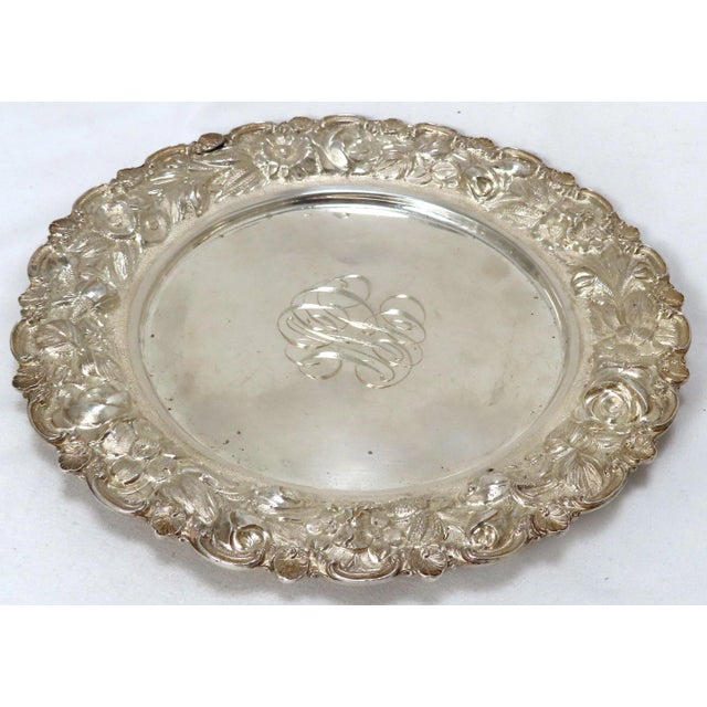 1910s Fine Hand Made 1911 Antique Sterling Silver Champagne & Wine Bottle Coaster by Stieff For Sale - Image 5 of 13