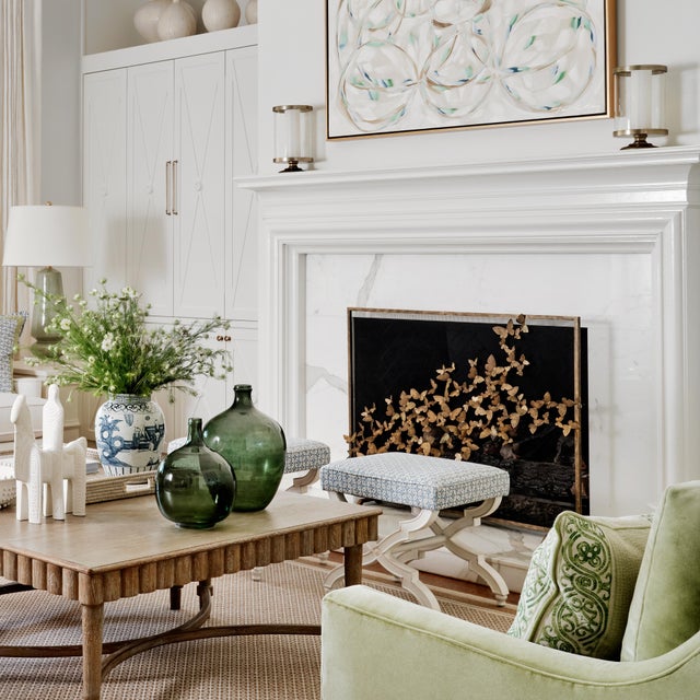 The butterfly fireplace screen combines movement, grace, and charm. Each butterfly is formed with individual, hand bent...