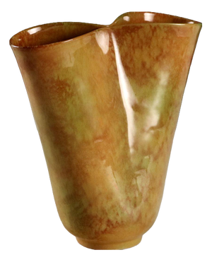 Vintage Enamelled Ceramic Vase from Industria Ceramica Umbra, 1980s