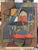 Mid 20th Century Spanish Abstract Impasto Signed Mario Marques En Verso. Small repair in back plus tiny paint loss (only...