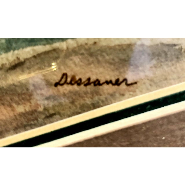 A 1940s Watercolor of Diamond Head Viewed From Waikiki Beach For Sale In San Francisco - Image 6 of 7