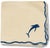 Traditional 1960s Blue Dolphin Linen Napkins - Set of 4 For Sale - Image 3 of 4