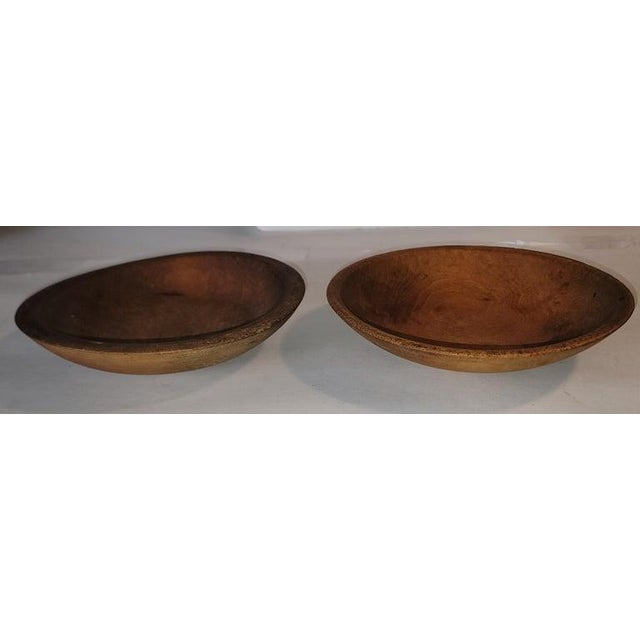 Collection of Four 19thc Hand Carved Wooden Bowls For Sale - Image 4 of 11