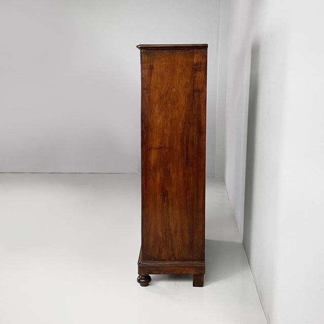 Italian 19th Century Style Wooden Cabinet or Bookcase, 1930s For Sale - Image 3 of 17