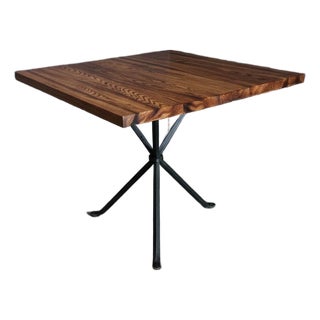 X-Base Campaign Style Dining Table by Cleo Baldon, Ca. 1965 For Sale