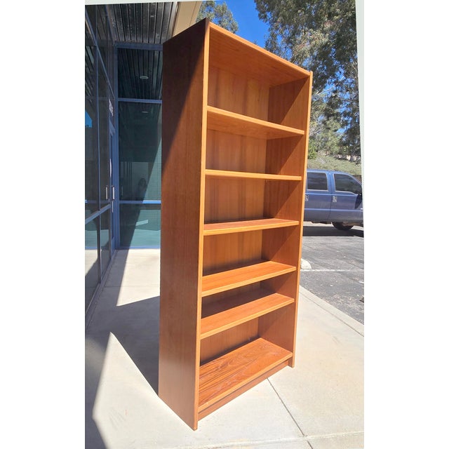 Mid-Century Modern Vintage Danish Mid Century Modern Bookcase Made in Denmark #2 For Sale - Image 3 of 18