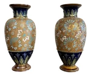 Vases from Royal Doulton, 1900s, Set of 2