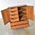 Wood Mid Century Gentlemen's Chest With Hexagon Paneled Design and Brass Hardware For Sale - Image 7 of 13