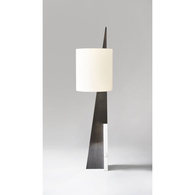 Modern Marble Cut Triangle II'' Floor Lamp by Square In Circle For Sale - Image 3 of 4