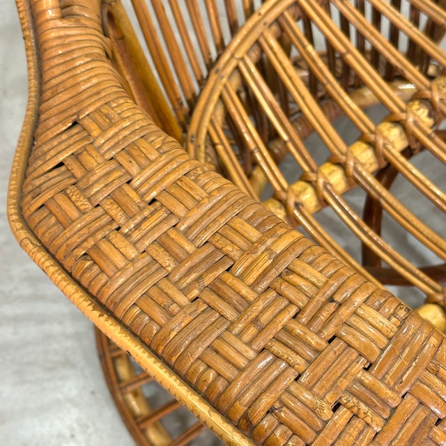 Biancamano Armchair in Wicker by Lino Carminati and Gio Ponti, 1950s For Sale - Image 15 of 18