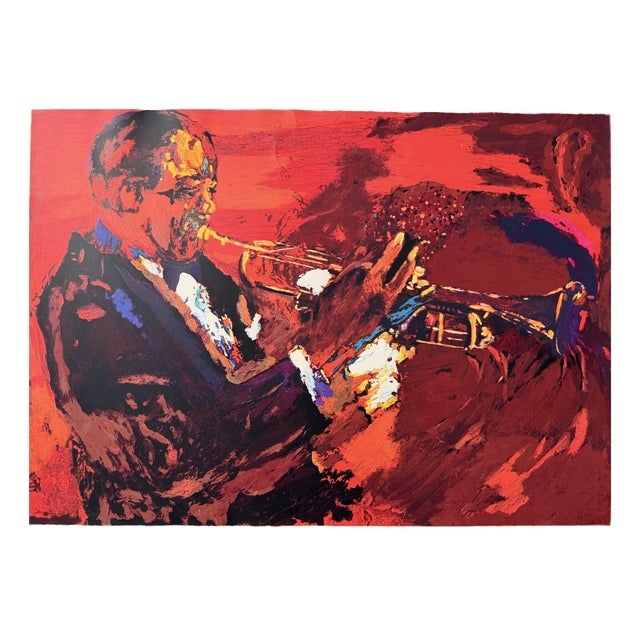After Leroy Neiman Atibuido, Louis Armstrong, Silkscreen Print, 1976 For Sale