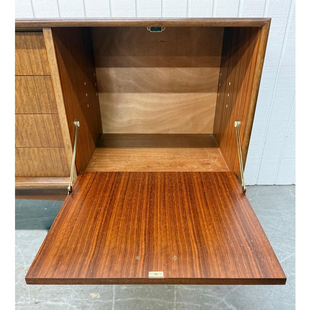 Brown Mid-Century Modern G-Plan Walnut Sideboard For Sale - Image 8 of 9