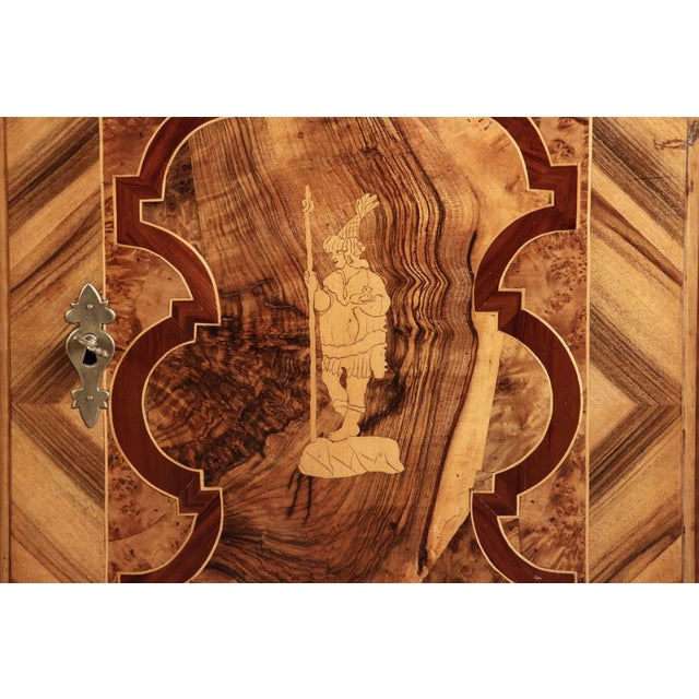 Wood Antique Baroque Top Cabinet, 1730s For Sale - Image 7 of 18