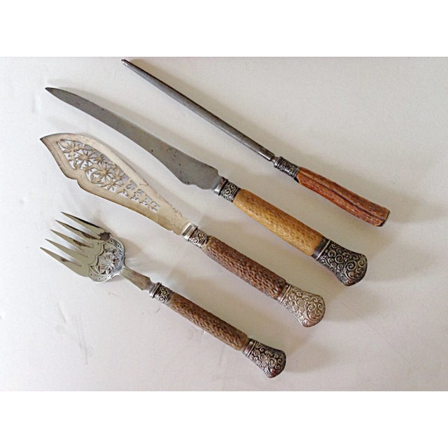English Harrison Bros. & Howson English Carving/Fish Set For Sale - Image 3 of 8