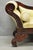 Antique American Empire Neoclassical Carved Mahogany Sofa With Gold Fabric For Sale In Philadelphia - Image 6 of 18