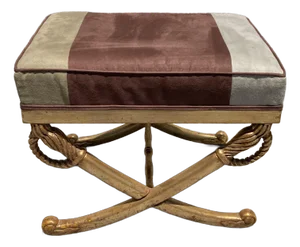 French Empire Sword Bench Ottoman