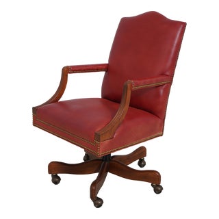 Hancock & Moore Office Desk Chair in Leather For Sale