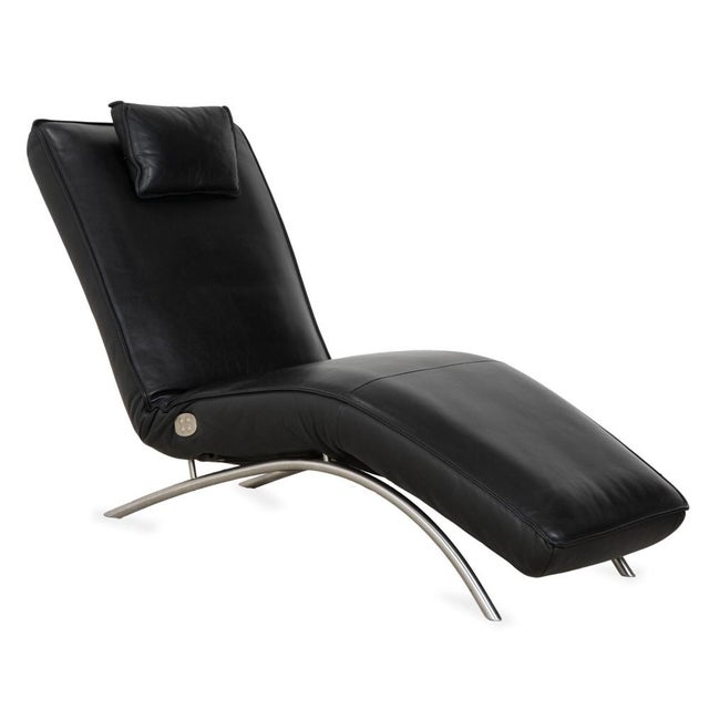 Jonas Lounger in Black Leather from Koinor For Sale - Image 16 of 16