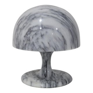 1960s Mid-Century Modern Small Tulip Shaped Marble Table Lamp For Sale