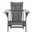 Merlin Adirondack Chair - Dark Slate Gray For Sale