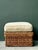Vintage Braided Rattan Ottoman For Sale - Image 13 of 16