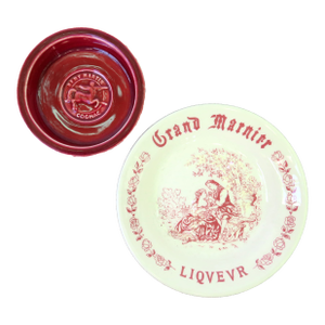 Vintage French Remy Martin & Grand Marnier Bistro Ashtrays / Change Dishes, Set of 2