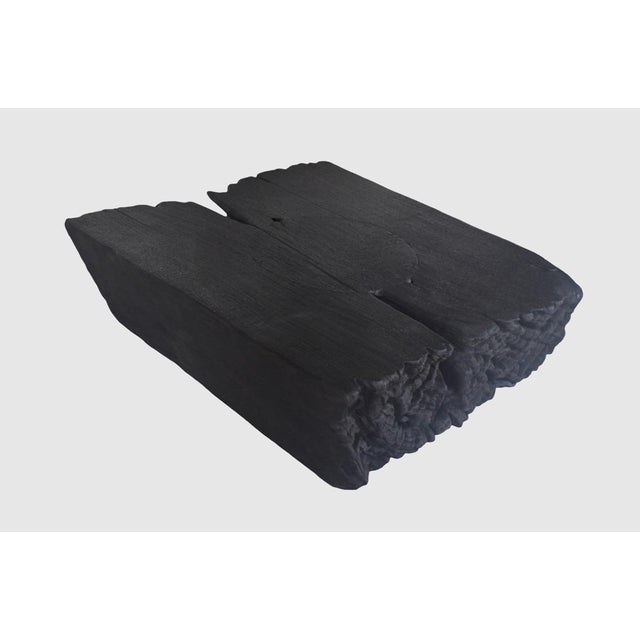Andrianna Shamaris Minimalist Charred Teak Wood Side Table or Coffee Table For Sale In New York - Image 6 of 6