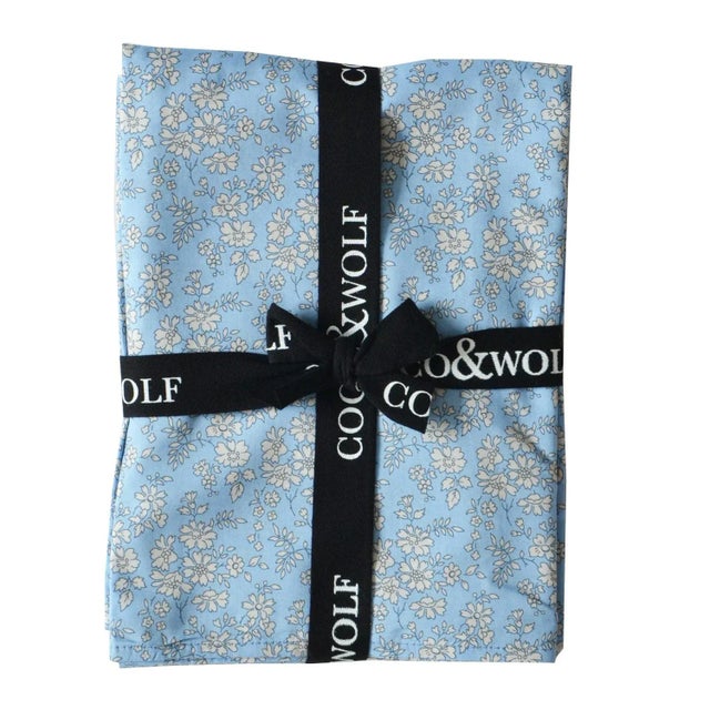 Pillowcase Made With Liberty Fabric Capel Blue For Sale - Image 4 of 6