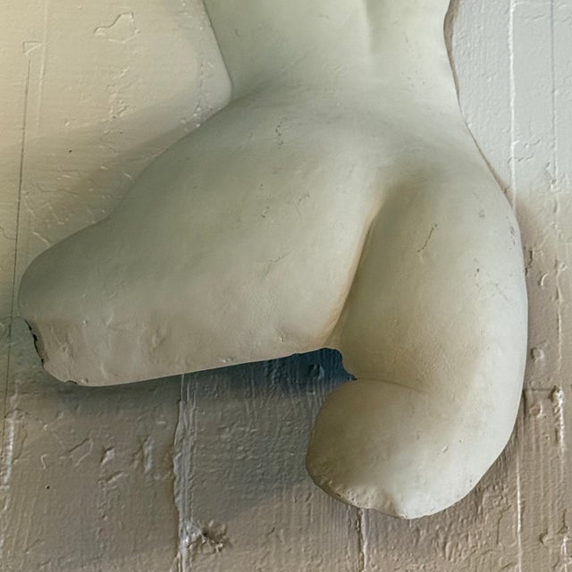 Mid-Century Modern Mid 20th Century Classical Greek/Roman Female Backside Torso Half-Shell Relief Sculpture For Sale - Image 3 of 6