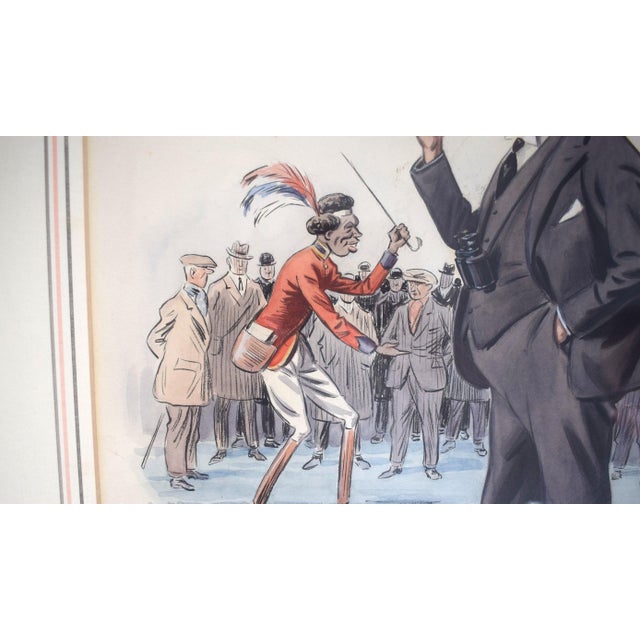 Art Sz: 12"H x 13"W Frame Sz: 19 1/2"H x 19 1/2"W Peter Ronald 'The Tout' Buchanan (British, 1881-1964) For much of the...