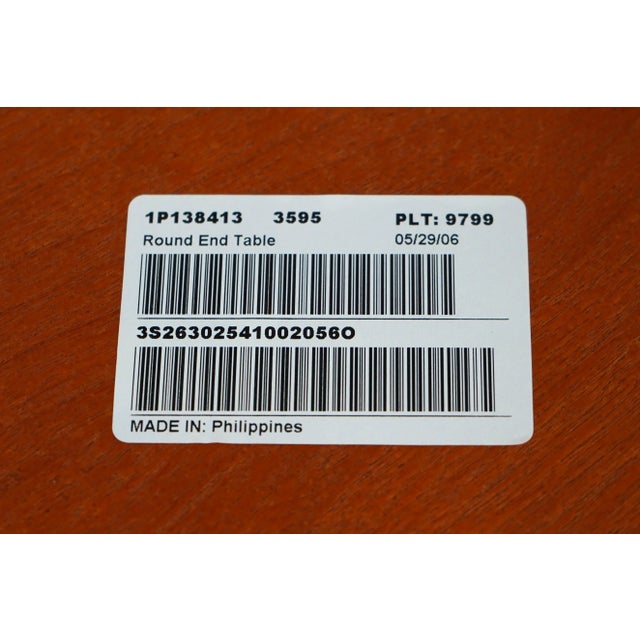 Ethan Allen Round Country French Lamp Table For Sale - Image 12 of 12