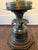 Late 20th Century Vintage Hollywood Regency Pineapple Table Lamp With Bronze-Tone Finish and Linen Shade For Sale - Image 5 of 6