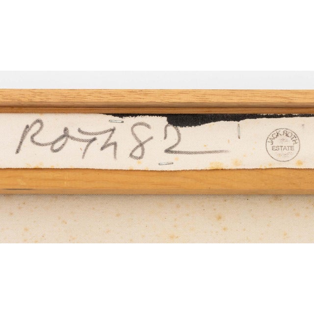 Black Jack Roth "Adam 6" Acrylic on Canvas, 1982 For Sale - Image 8 of 10