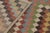 Beige Vintage Distressed Runner, Polychromatic Checkered Diamonds - Rug & Kilim For Sale - Image 8 of 8