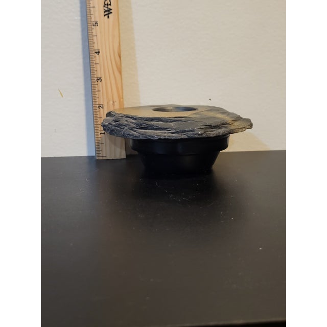 Plastic Late 20th Century Resin Ikebana Vase With Flower Frog For Sale - Image 7 of 11