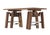 Walnut Walking Table by Wouter Scheublin For Sale - Image 4 of 4