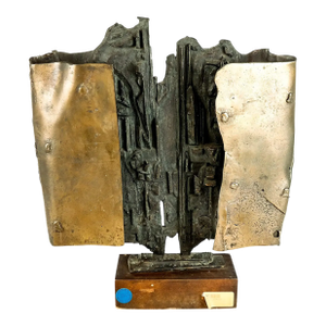 1960s j.b. Thompson Brutalist Bronze Sculpture