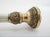 Victorian Ornate Repousse Brass & Mother of Pearl Walking Stick Cane For Sale - Image 4 of 8