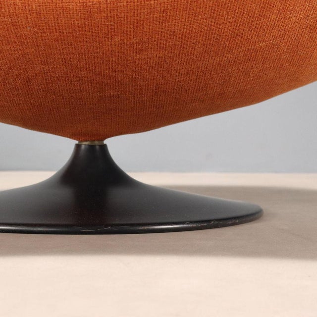 Orange Set of F588 Chair with Ottoman by Geoffrey Harcourt for Artifort For Sale - Image 8 of 15